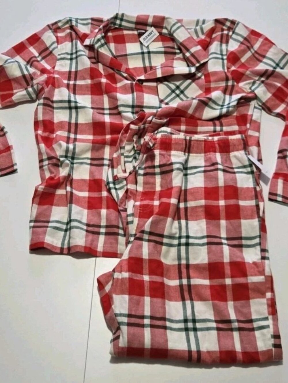 NWT Old Navy Men's Christmas Flannel Pajama Set 2pc XL